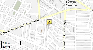 Location of business on map