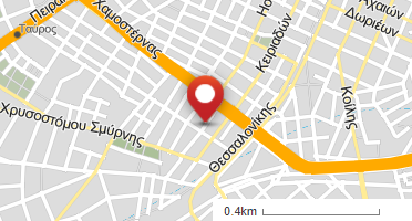 Location of business on map