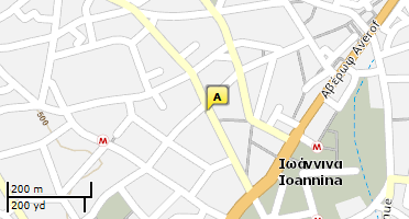 Location of business on map