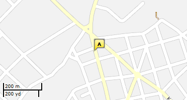Location of business on map