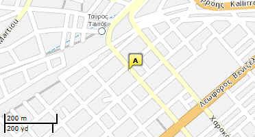 Location of business on map