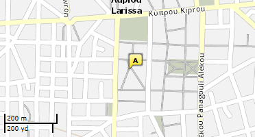 Location of business on map
