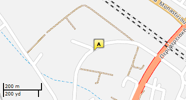 Location of business on map