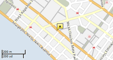 Location of business on map