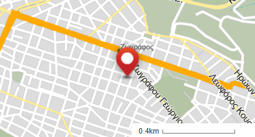Location of business on map