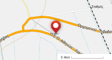 Location of business on map
