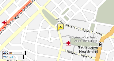 Location of business on map