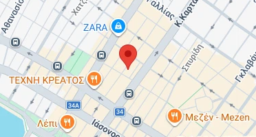 Location of business on map