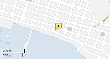 Location of business on map