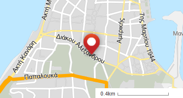 Location of business on map