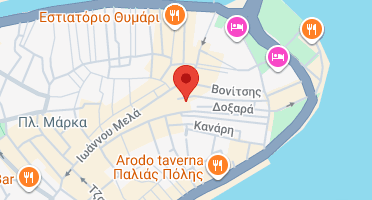 Location of business on map