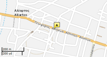 Location of business on map