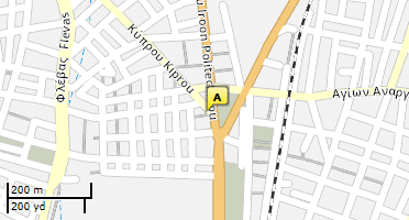 Location of business on map