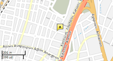 Location of business on map