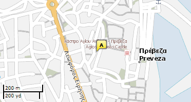 Location of business on map