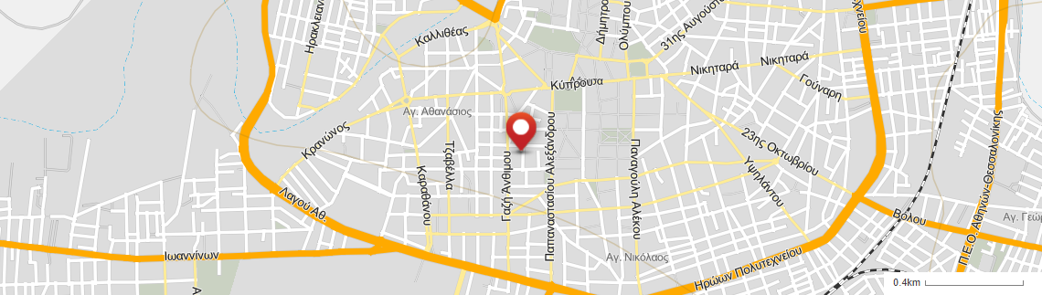 Location of business on map