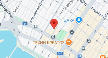 Location of business on map