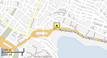 Location of business on map