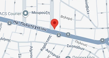 Location of business on map