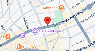 Location of business on map