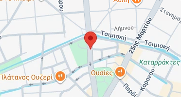 Location of business on map