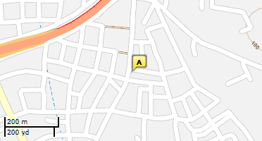 Location of business on map