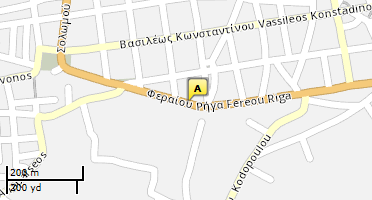 Location of business on map