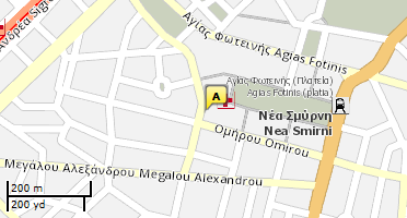 Location of business on map