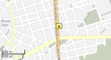 Location of business on map