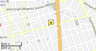 Location of business on map