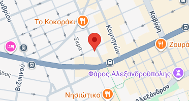 Location of business on map
