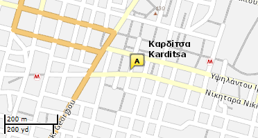 Location of business on map