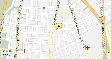 Location of business on map