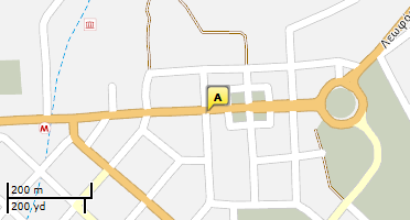Location of business on map