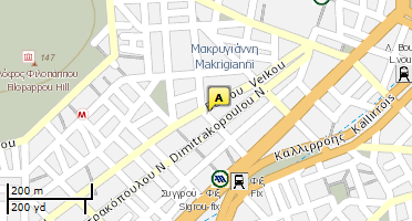 Location of business on map
