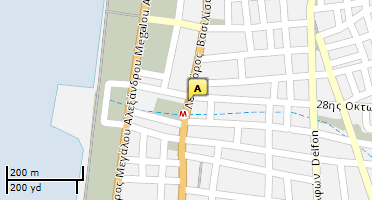 Location of business on map