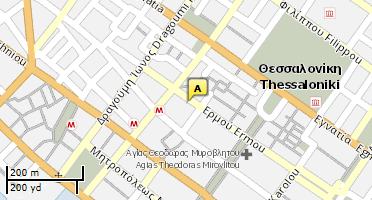 Location of business on map