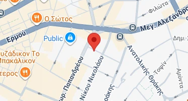 Location of business on map