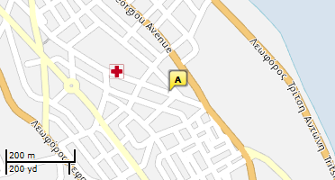 Location of business on map