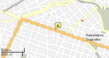 Location of business on map