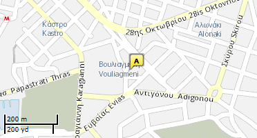 Location of business on map