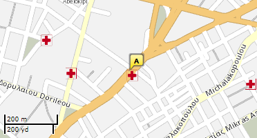 Location of business on map