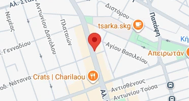 Location of business on map