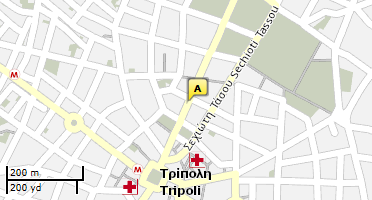 Location of business on map