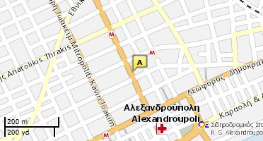 Location of business on map