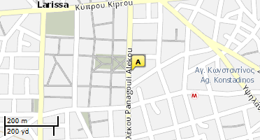 Location of business on map