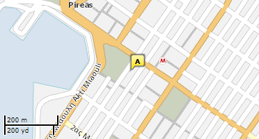 Location of business on map