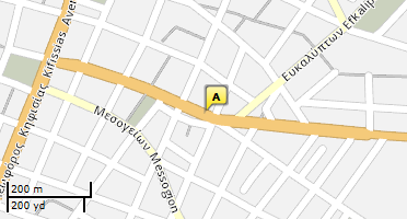 Location of business on map