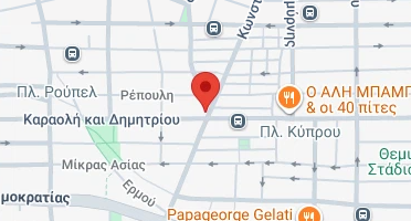 Location of business on map
