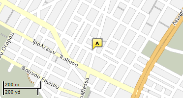 Location of business on map